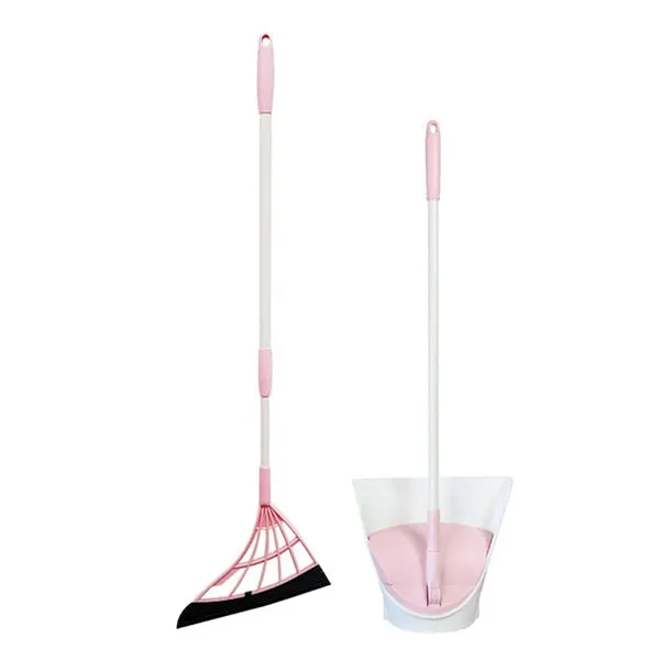 3JALBI Broom and Dust Pan Combo - Pink
